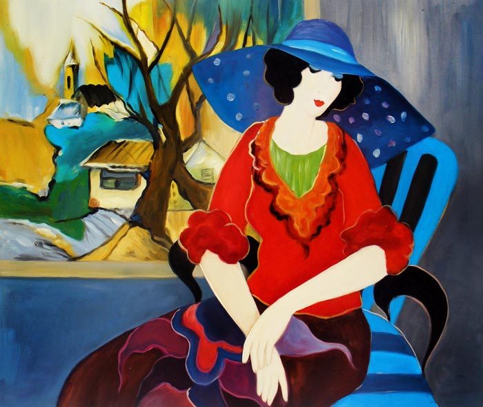 Itzchak Tarkay Oil Painting