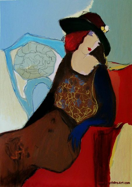 Itzchak Tarkay Oil Painting