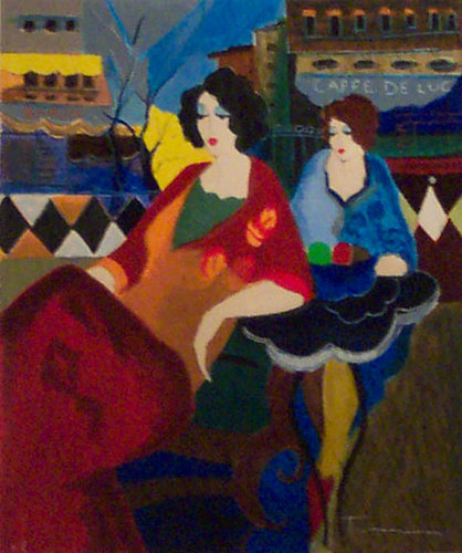 Itzchak Tarkay Oil Painting