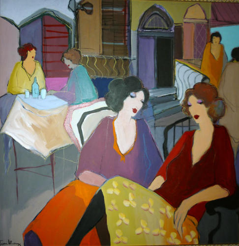 Itzchak Tarkay Oil Painting