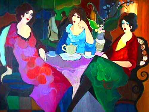 Itzchak Tarkay Oil Painting