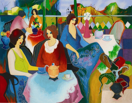 Itzchak Tarkay Oil Painting