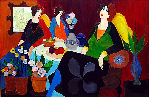Itzchak Tarkay Oil Painting