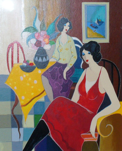 Itzchak Tarkay Oil Painting
