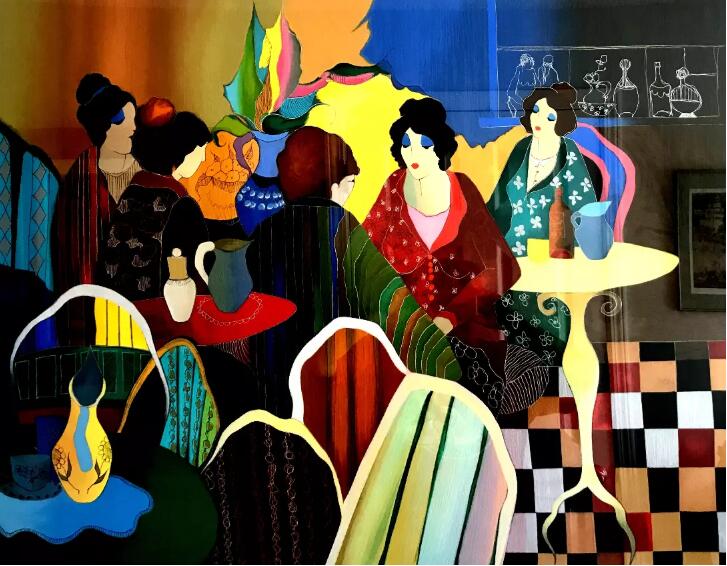 Itzchak Tarkay Oil Painting