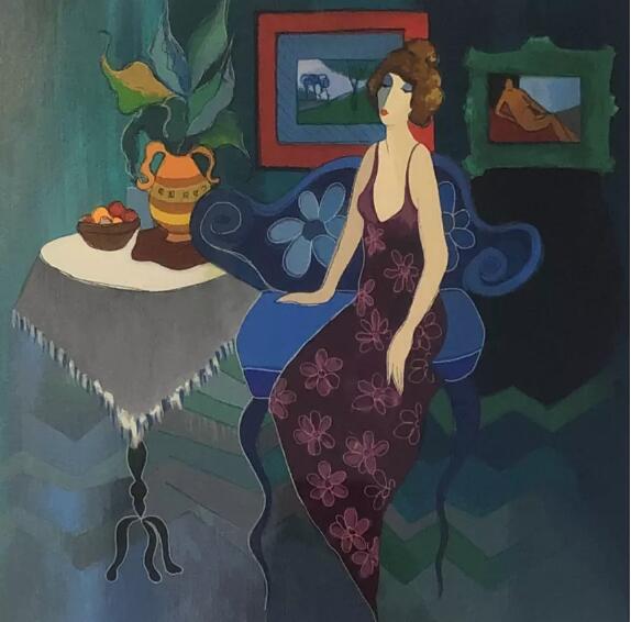 Itzchak Tarkay Oil Painting