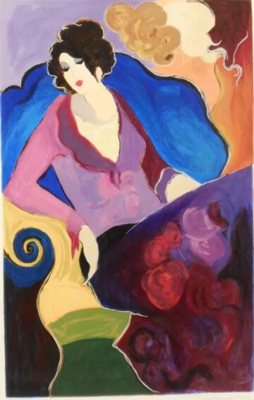 Itzchak Tarkay Oil Painting