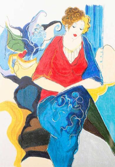 Itzchak Tarkay Oil Painting