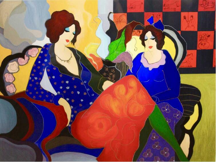 Itzchak Tarkay Oil Painting