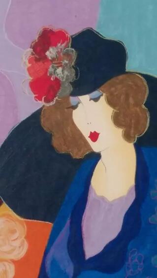Itzchak Tarkay Oil Painting