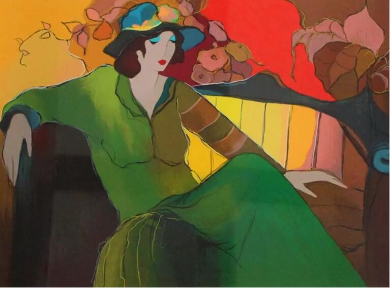 Itzchak Tarkay Oil Painting
