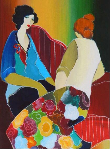 Itzchak Tarkay Oil Painting