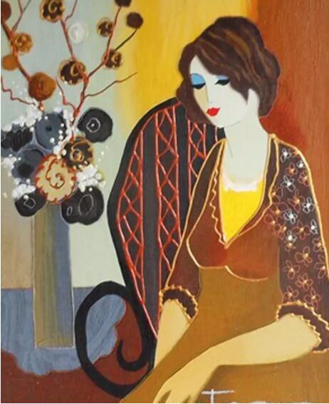 Itzchak Tarkay Oil Painting