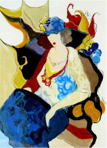 Itzchak Tarkay Oil Painting