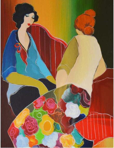 Itzchak Tarkay Oil Painting