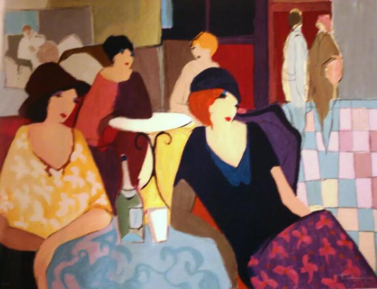 Itzchak Tarkay Oil Painting