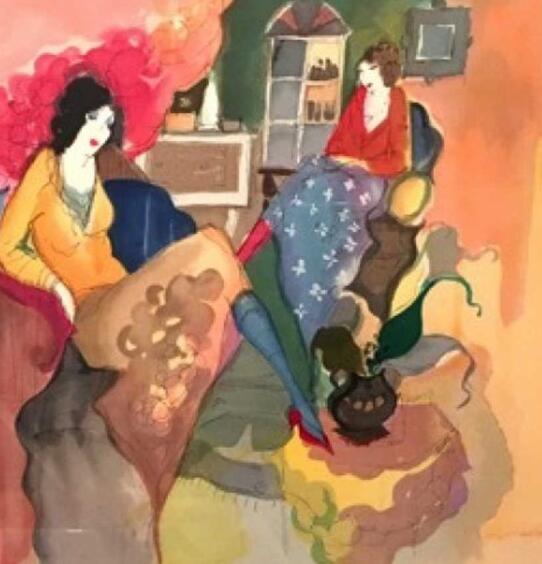 Itzchak Tarkay Oil Painting