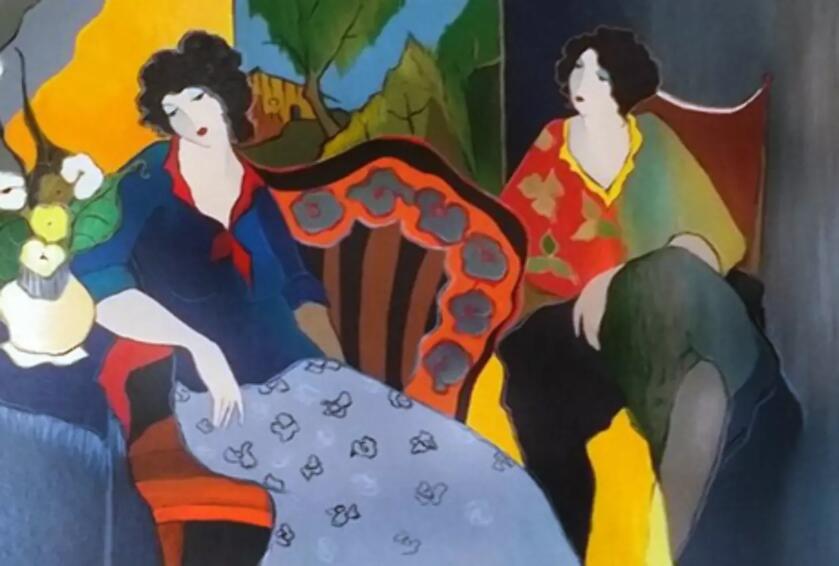 Itzchak Tarkay Oil Painting