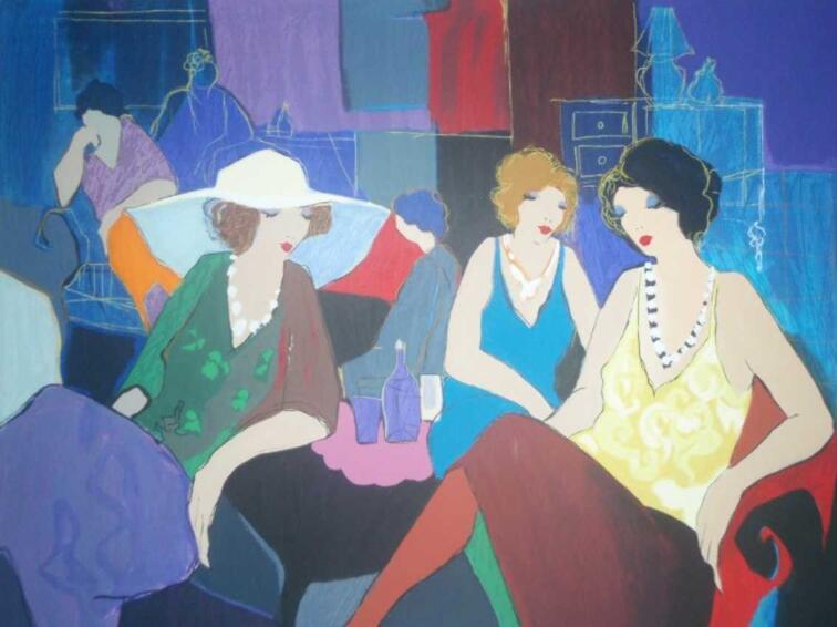 Itzchak Tarkay Oil Painting