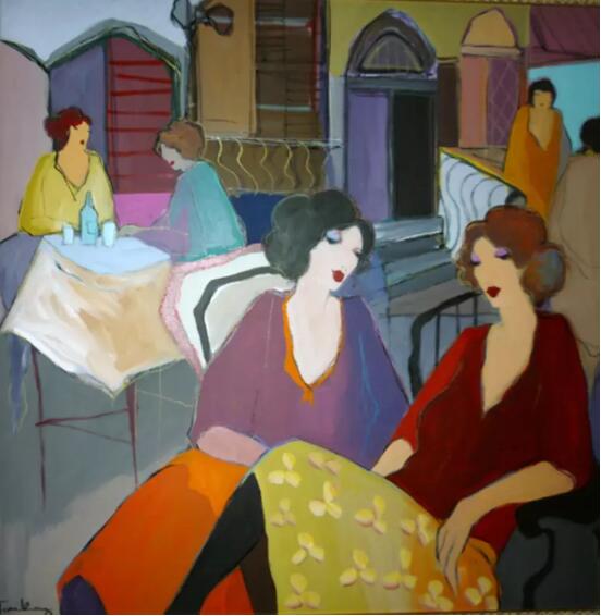 Itzchak Tarkay Oil Painting