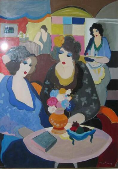 Itzchak Tarkay Oil Painting