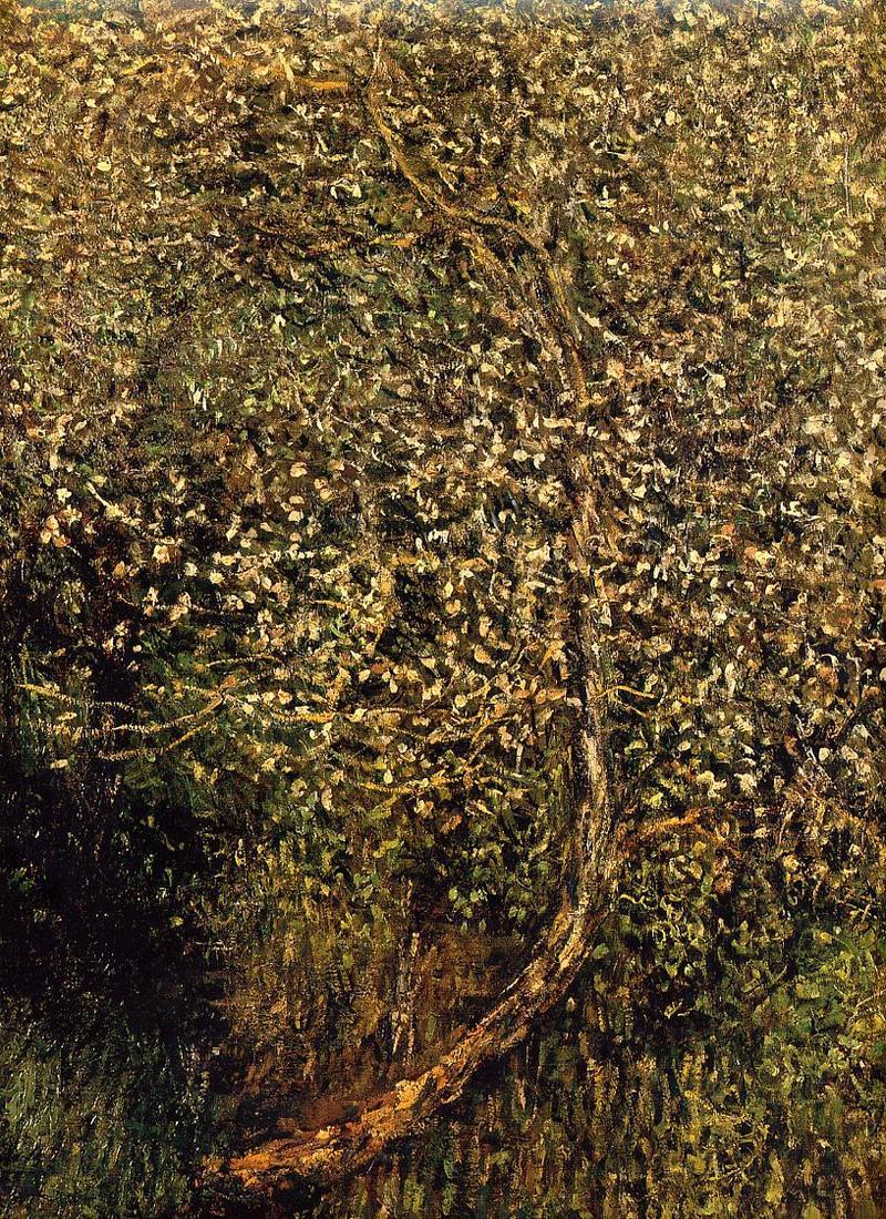 Monet Oil Paintings Apple Trees in Blossom by the Water 1880