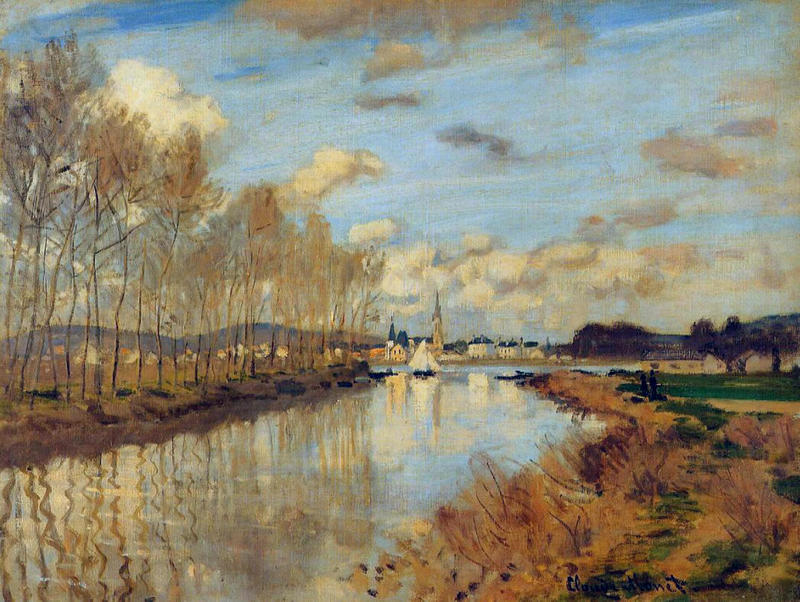 Argenteuil, Seen from the Small Arm of the Seine 1872