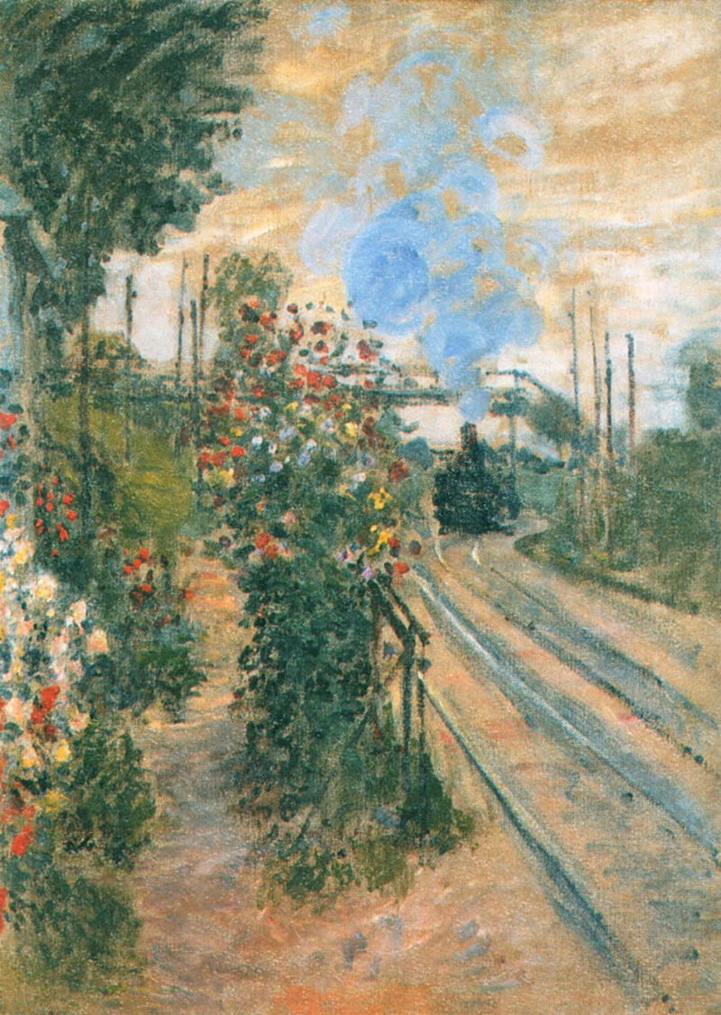 Monet Oil Paintings Arriving at Montegeron 1876