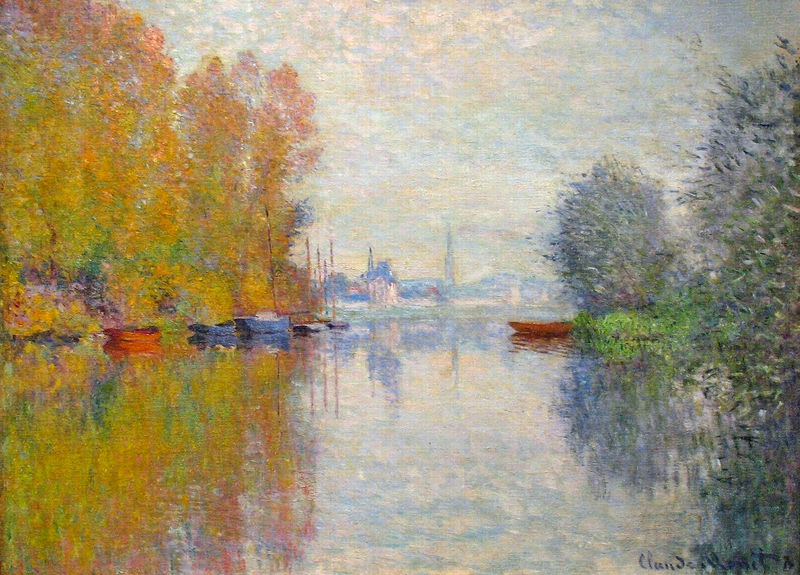 Monet Oil Paintings Autumn on the Seine at Argenteuil 1873