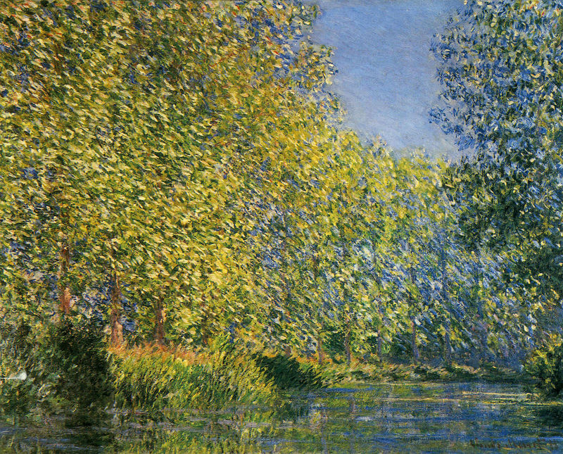 Cloude Monet Oil Paintings Bend in the River Epte 1888