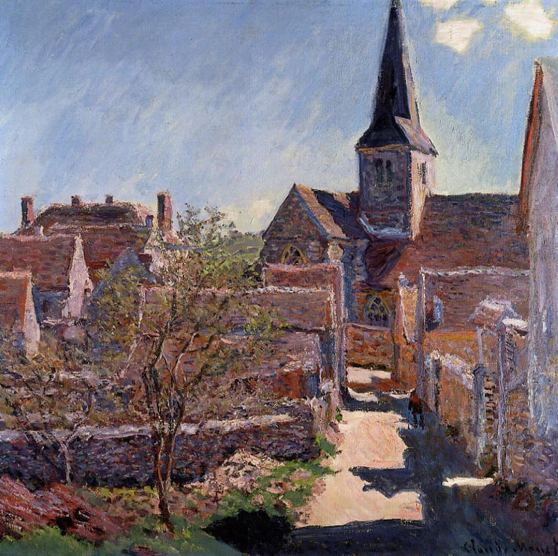 Cloude Monet Classical Oil Paintings Bennecourt 1885