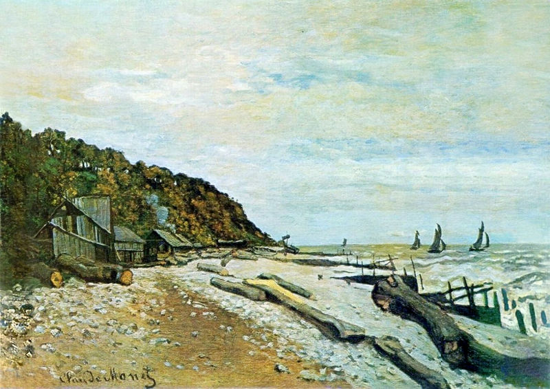 Monet Oil Paintings Boatyard near Honfleur