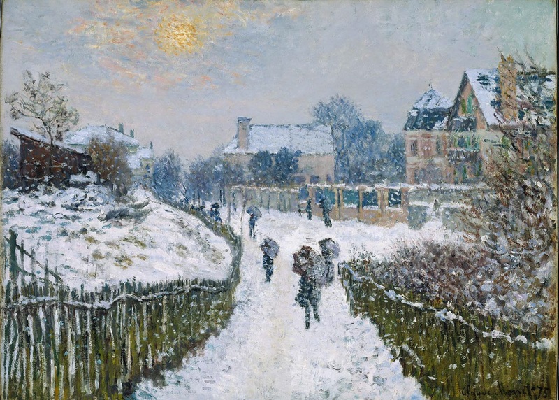 Monet Painting Boulevard Saint-Denis, Argenteuil, in Winter 1875