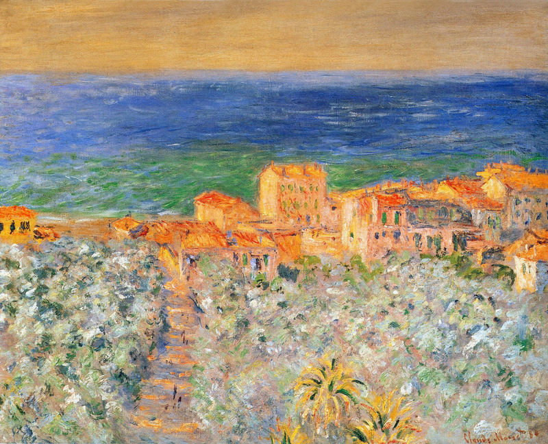Cloude Monet Oil Painting Burgo Marina at Bordighera 1884