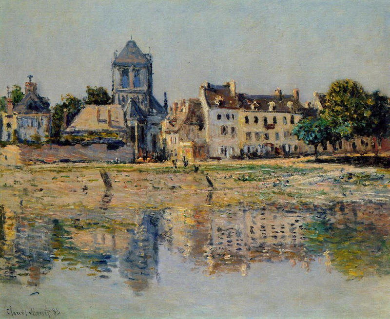 Cloude Monet Oil Painting By the River at Vernon 1883