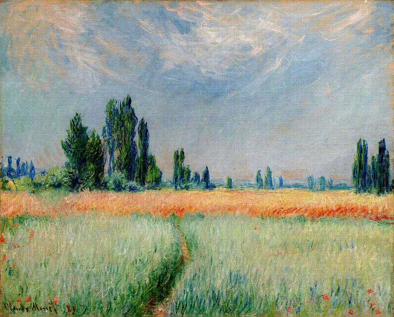 Cloude Monet Paintings The Wheat Field 1881