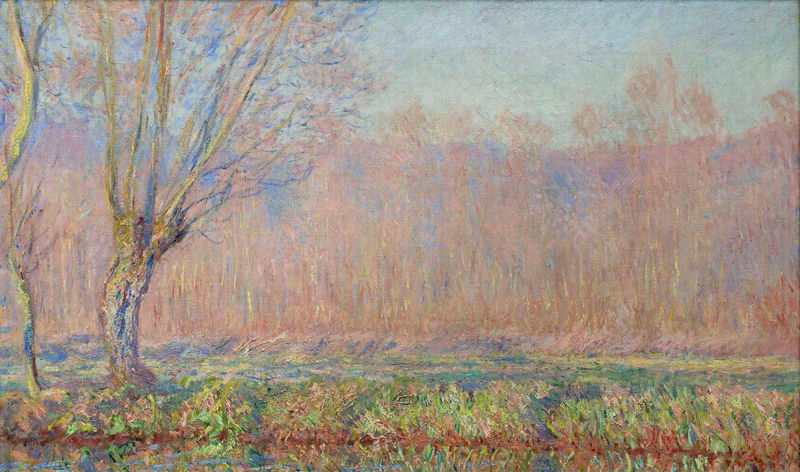 Cloude Monet Paintings The Willows. Spring on the Epte 1885