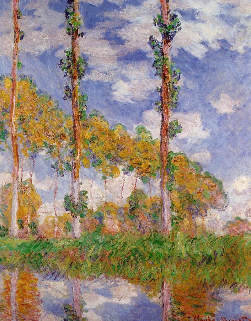 Cloude Monet Oil Paintings Three Trees in Summer 1891