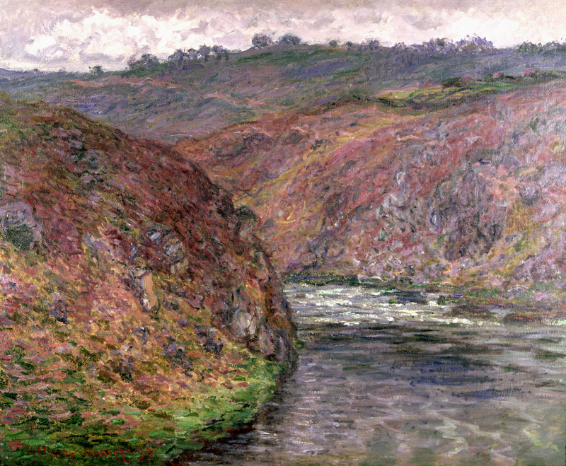Cloude Monet Paintings Valley of the Creuse. Grey Day 1889