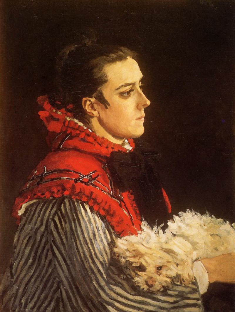 Cloude Monet Paintings Camille with a Small Dog