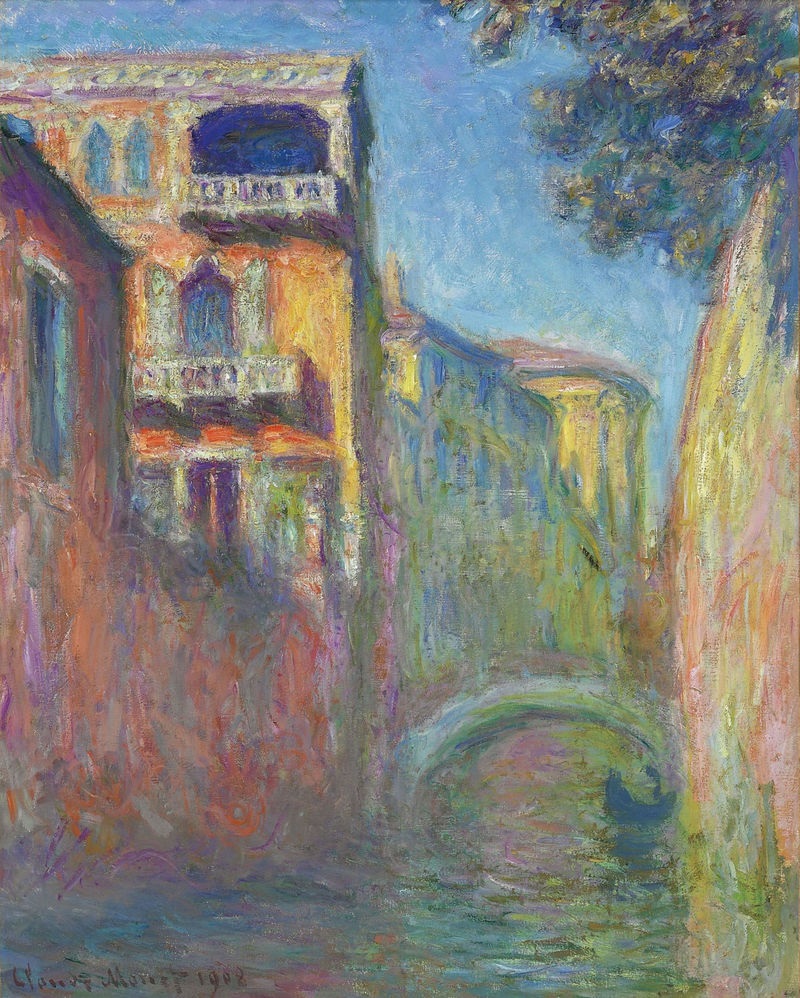 Cloude Monet Paintings Venice, Rio de Santa Salute 1908