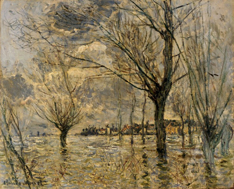 Cloude Monet Paintings Vetheuil, L'Inondation 1881