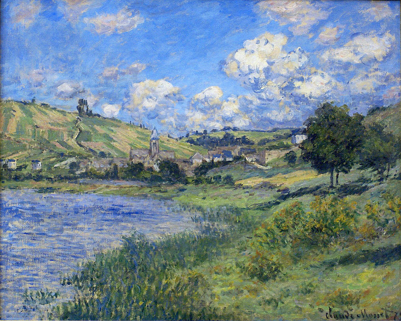 Cloude Monet Paintings Vetheuil, Paysage 1879