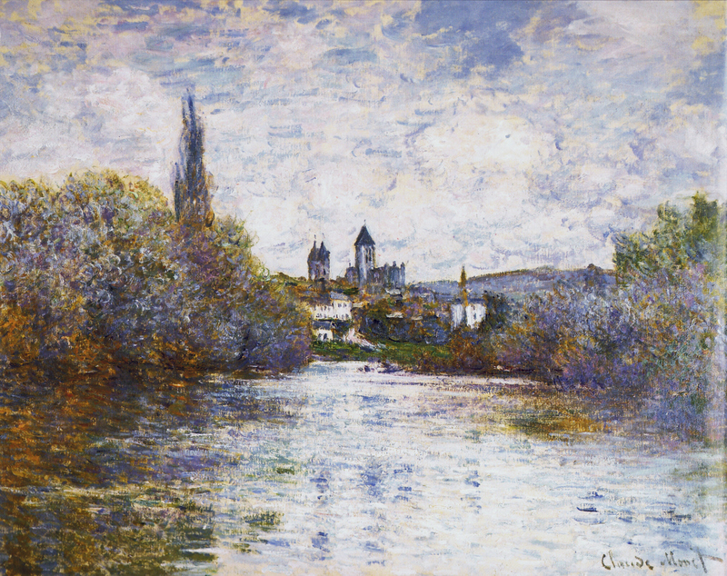 Monet Oil Paintings Vetheuil, The Small Arm of the Seine 1880