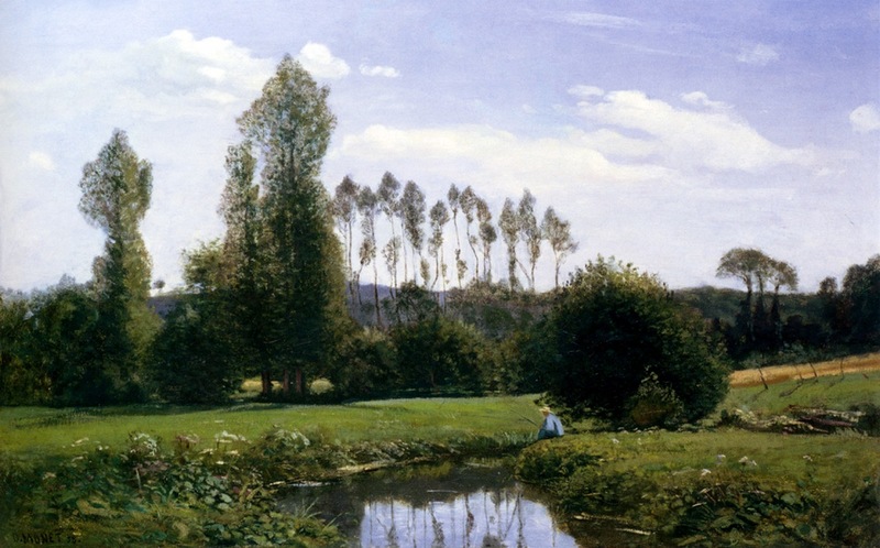 Cloude Monet Classical Oil Paintings View At Rouelles Le Havre