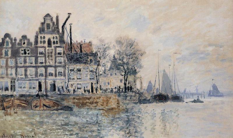 Cloude Monet Oil Paintings View of Amsterdam 1874