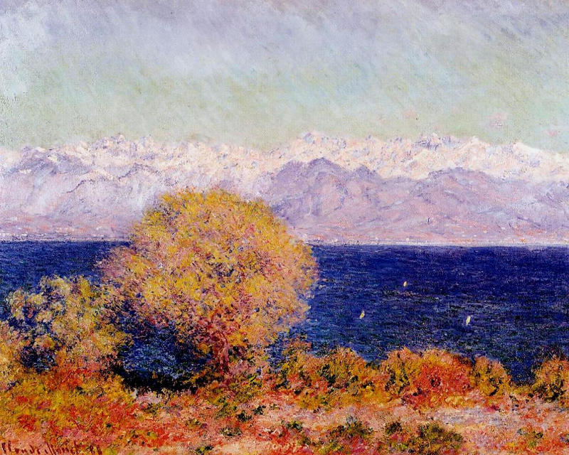 Cloude Monet Paintings View of Cap d'Antibes 1888