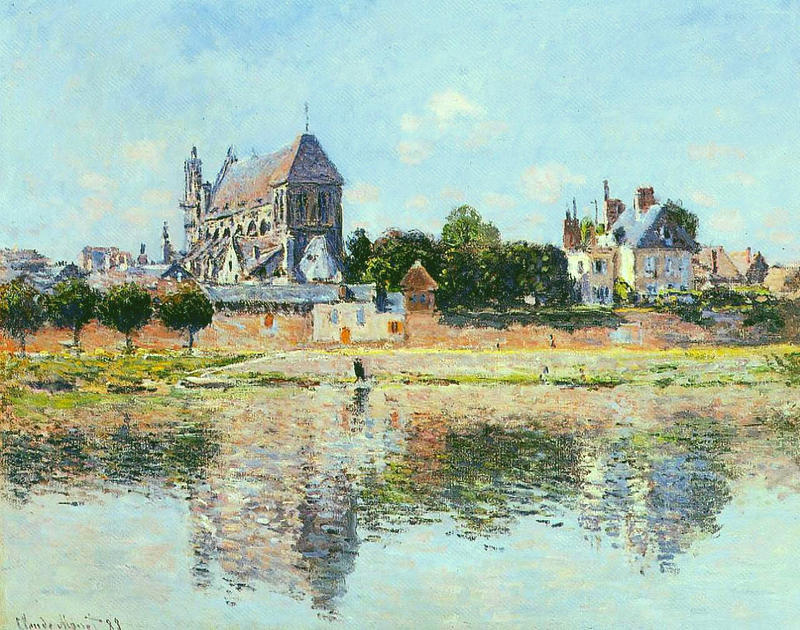 Cloude Monet Oil Paintings View of the Church at Vernon 1883