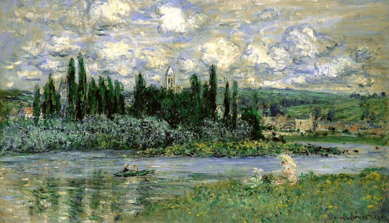 Cloude Monet Classical Oil Paintings View of Vetheuil 1880