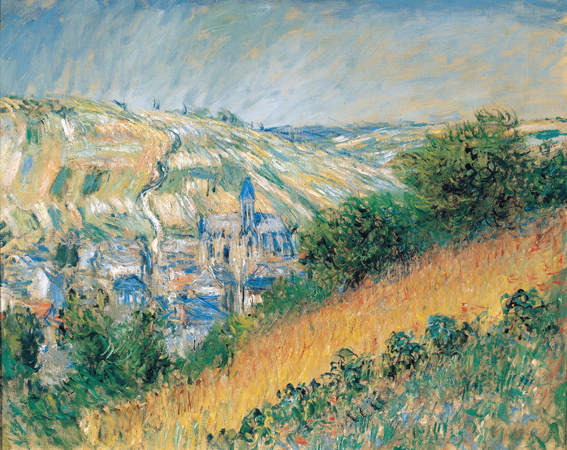 Cloude Monet Oil Paintings View over Vetheuil 1881